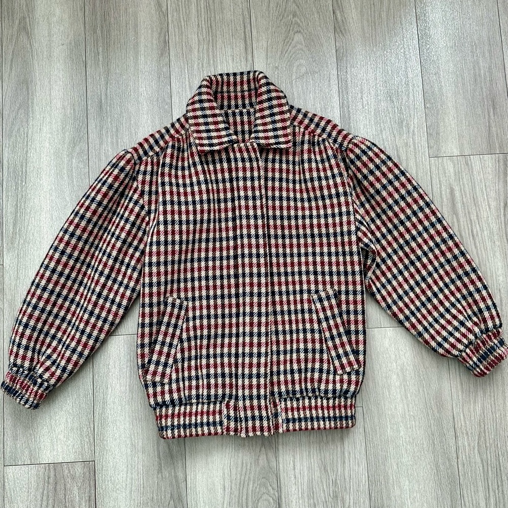 Kurt Lyle Lucy Jacket in Red/Brown Check - Picture 10 of 14